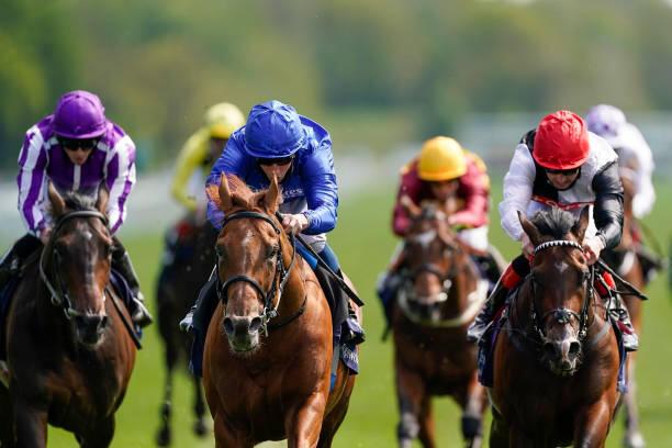 Irish Derby winner Hurricane Lane in action